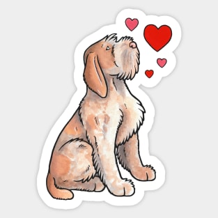 Italian Spinone love Sticker